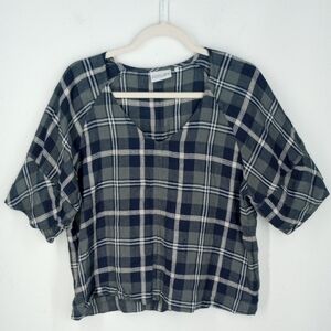 FOIL 100% Linen Blouse Size US 8